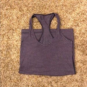 Lululemon racer back tank size 4 pink grey